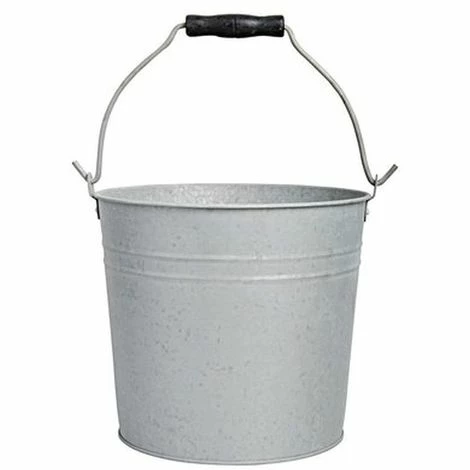 Rabatt ⭐ Esschert Design Altzink Eimer 5 Liter Mit Schwarzem Tannenholzgriff ????