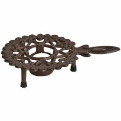 Bestes Angebot ???? Esschert Design Stövchen Rund Mit Griff Antikbraun - Gusseisen ????