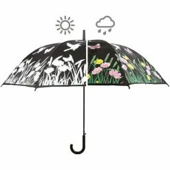 Coupon ❤️ Esschert Design Farbverändernder Regenschirm Mit Vögeln & Blumen Ø 116,5 Cm ????
