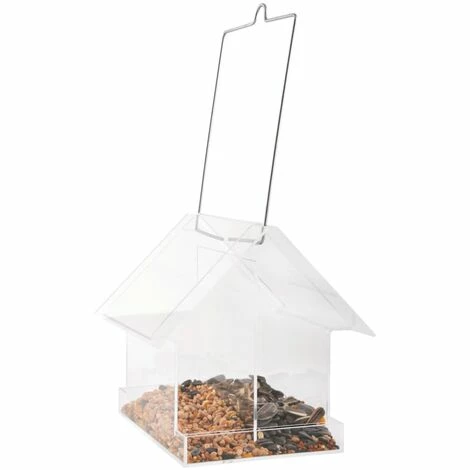 Bestpreis ???? Kombi-Vogelfutterhaus Hängend Acryl Esschert Design ????