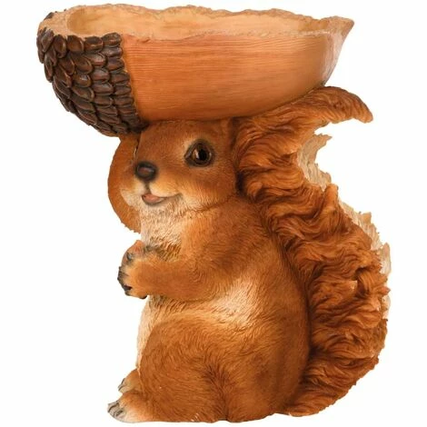 Neu ???? Eichhörnchen Mit Futterspender-Eichel 18,5×10×20,5 Cm Esschert Design â â Bild 2