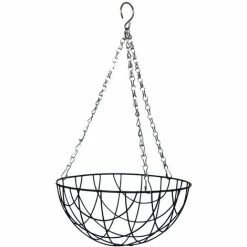 Budget ???? Esschert Design Hanging Basket Metallkorb Ø 25 Cm Mit Kette ⌛