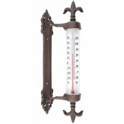 Rabatt ⌛ Esschert Design Fensterrahmen Außen Thermometer Gusseisen Antik-Look, 6x10x30cm ✨