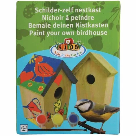 Auslauf ❤️ Vogelhaus Zum Bemalen 14,8x11,7x20 Cm KG145 Esschert Design ✨ – Bild 4