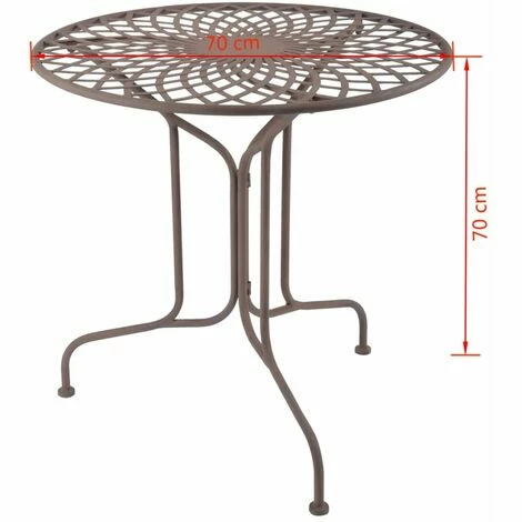 Aktion ???? Tisch Metall Viktorianischer Stil MF007 Esschert Design ✨ – Bild 3