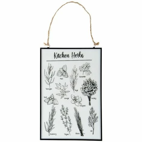 Brandneu ???? Esschert Design Fensterbild Küchenkräuter - Glas & Metall ????