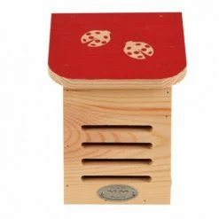 Angebote ❤️ ESSCHERT DESIGN Marienkäferhaus, Farbiges Dach Mit Marienkäfersilhouette. ????