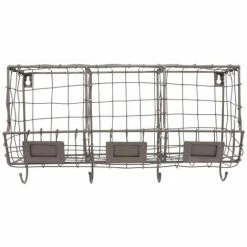 Coupon ???? Esschert Design Drahtwandregal 3 Fächer ????
