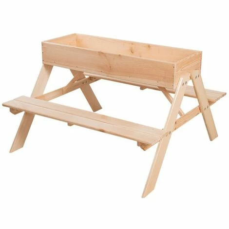 Bester Verkauf ❤️ 2-in-1 Kinder-Picknicktisch/Sandkasten Esschert Design ✔️