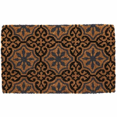 Am billigsten â Esschert Design Kokosmatte Fliesen Mit Rosettendekor 75 Cm ???? â Bild 2