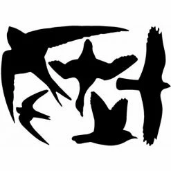 Angebote ???? Esschert Design Vogelschutzaufkleber Für Fenster 5 Vogelsilhouetten Schwarz ✨