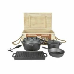 Schlussverkauf ???? ESSCHERT DESIGN Dutch Oven Set Gußeisen 7 Teilig ✨